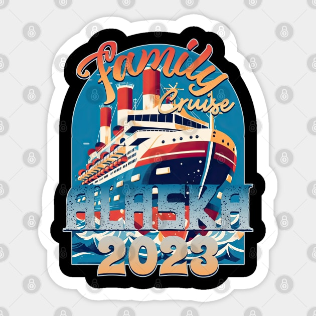 Family Cruise Alaska 2023 Sticker by DanielLiamGill